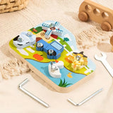 Wooden Farm-Themed Screw Board For Kids (2025-20)