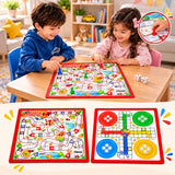 Wooden Ludo & Snakes Ladder Board Game Set for Kids & Family (Random Design | 7951)