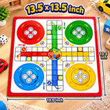 Wooden Ludo & Snakes Ladder Board Game Set for Kids & Family (Random Design | 7951)