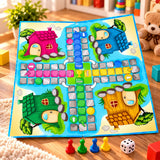 Wooden Ludo & Snakes Ladder Board Game Set for Kids & Family (Random Design | 7951)