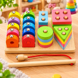 Wooden Magnetic Fishing & Shape Sorting Toy (2025-54)
