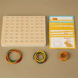 Wooden Montessori Geometry Creative Peg Board For Kids (2025-28)
