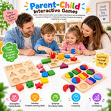Wooden Puzzle Shapes Educational Toy For Kids - 1 PC (Random) | 2025-7