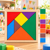 Wooden Tangram Intelligence Puzzle For Kids (2025-49)