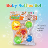4 Pcs Baby Rattle Set – Colorful Hand Rattle Toys for Newborn & Infants (K225D22)