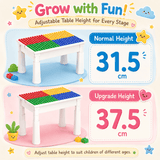 DIY Animal World Table Building Blocks For Kids - 102 Pcs