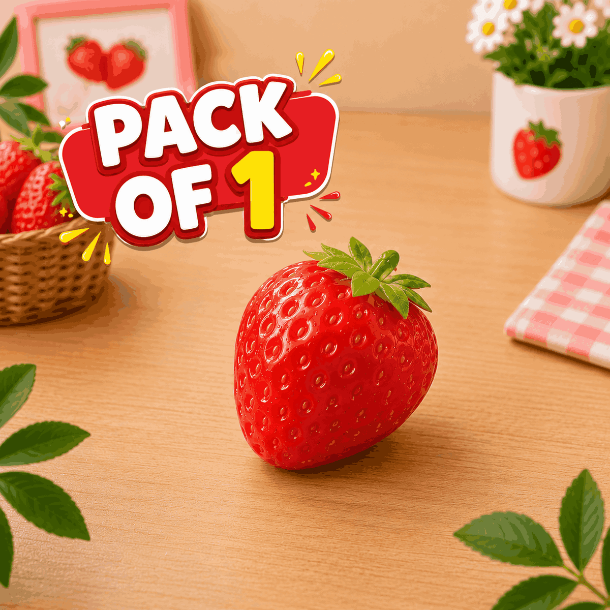 Kawaii Strawberry Squishy Fidget Stress Relief toy (SS)