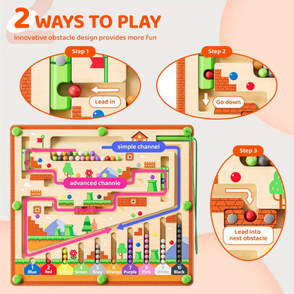 Wooden Magnetic Maze Beads Board For Kids | 2025-3