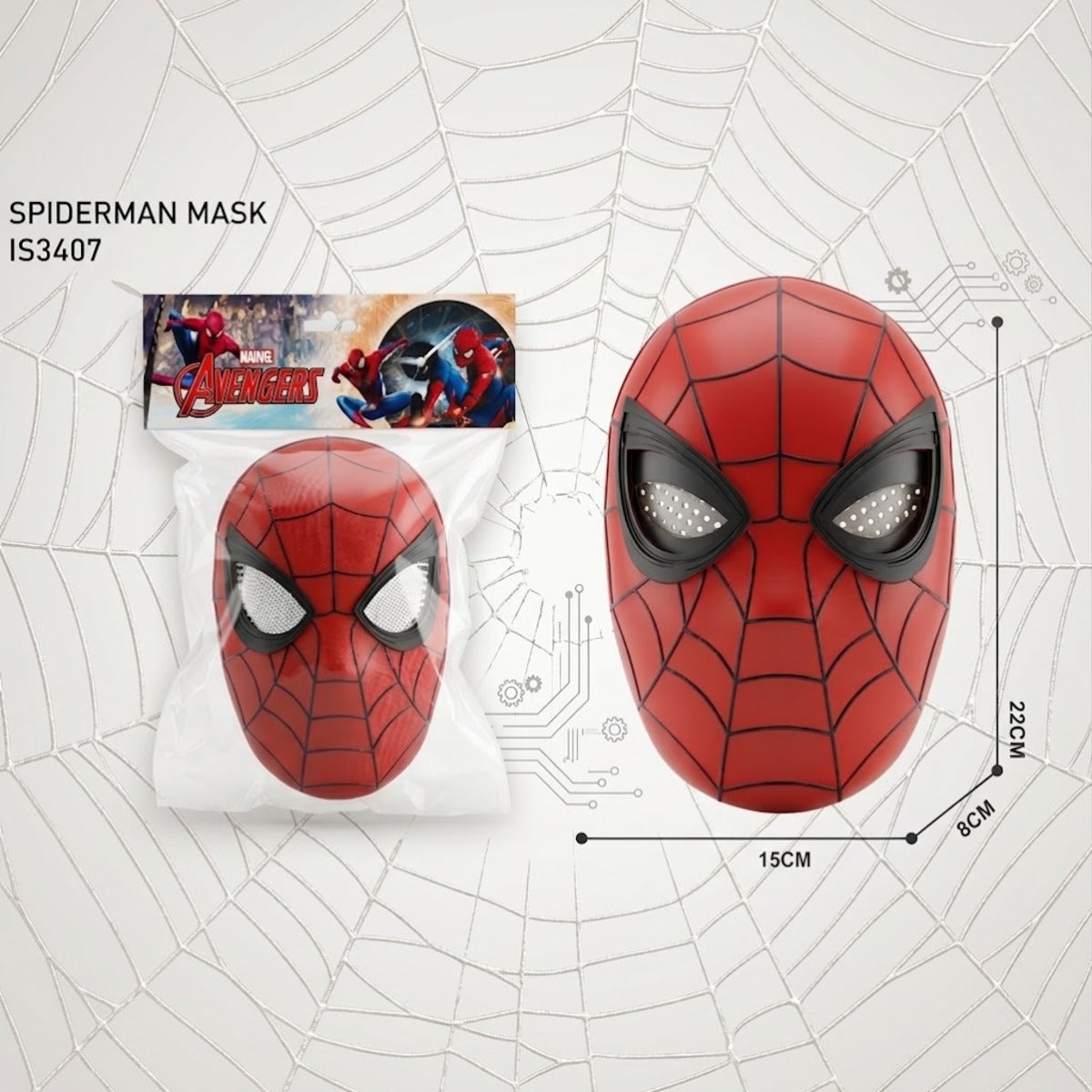 Blinking Eyes Spider Man Mask for Kids (BJ0053)