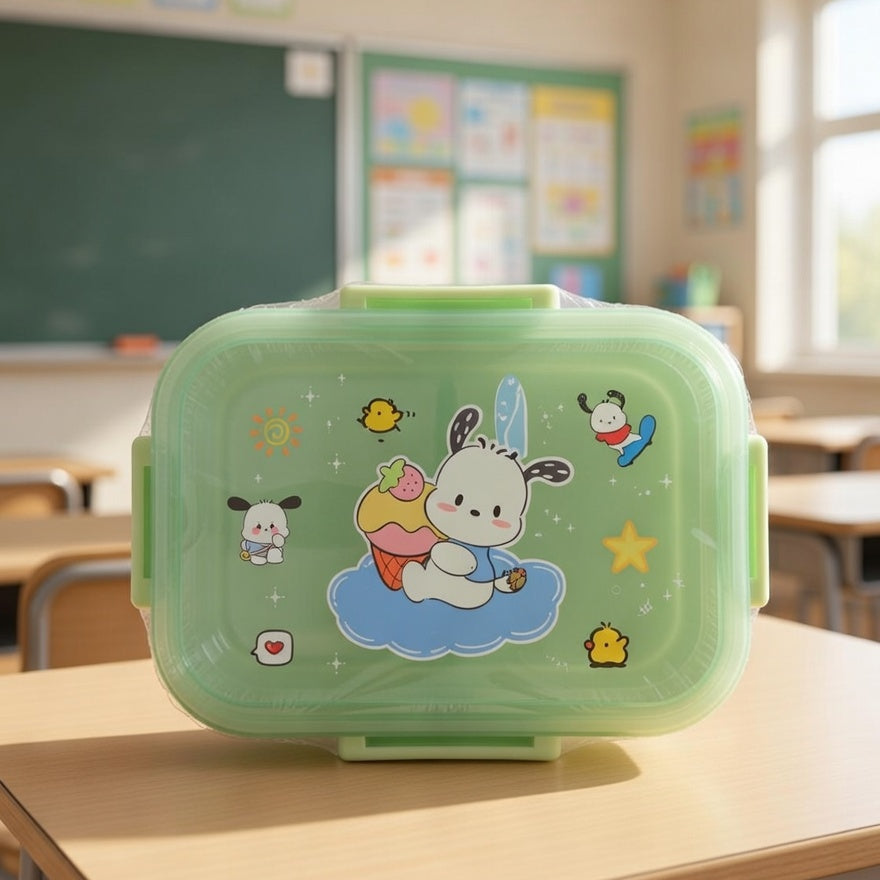 Three Compartment Stainless Steel Lunch Box (Random Color) 029-5