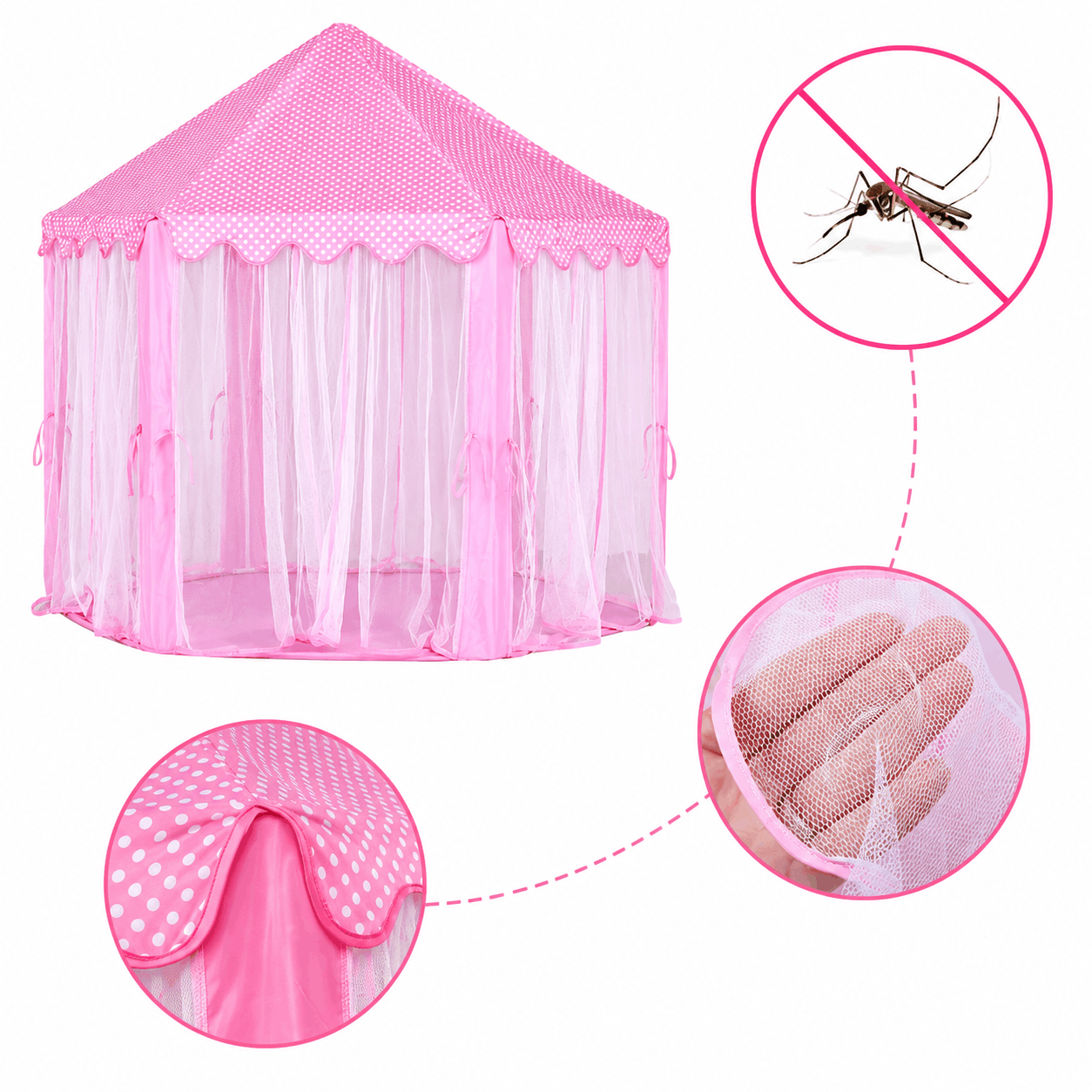 Princess Castle Play Tent House for Kids – Indoor Playhouse