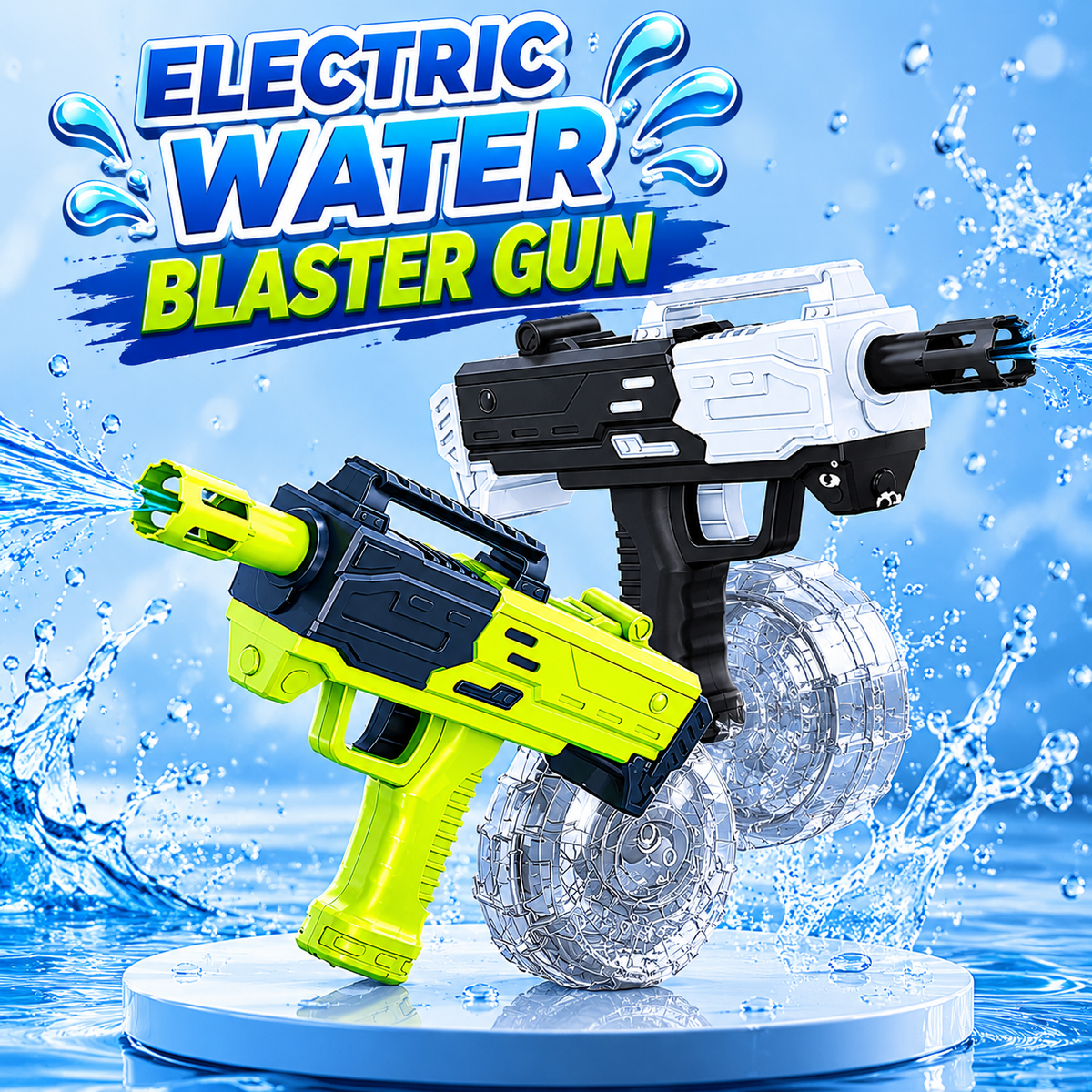 Electric Water Gun for Kids – Continuous Spray Water Blaster (Random Color | 99955-16A)
