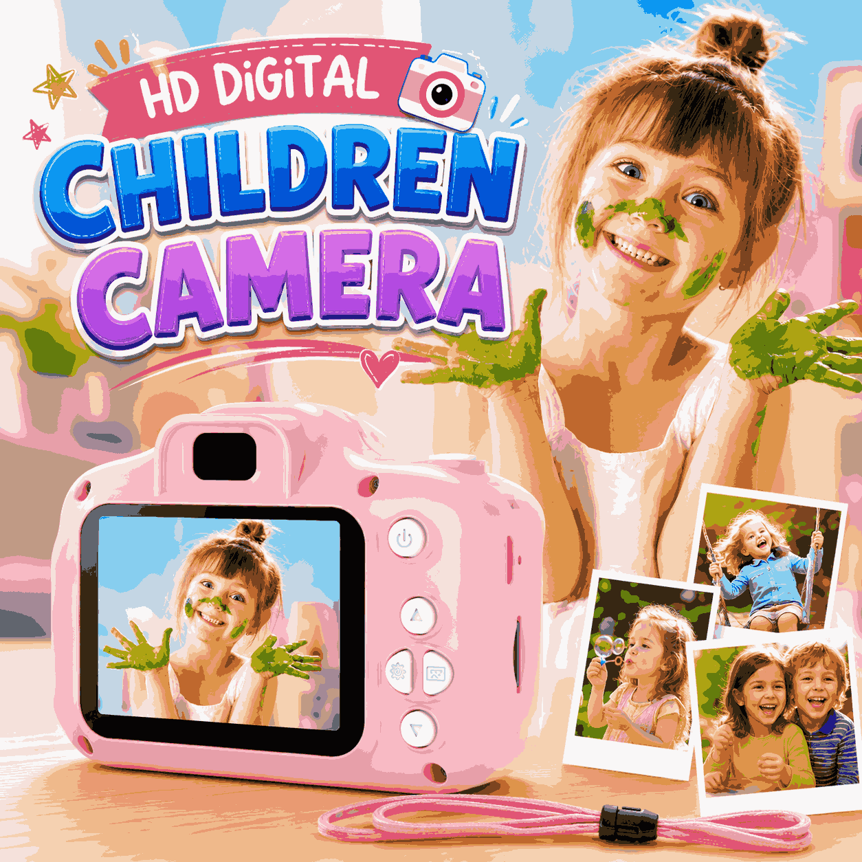 Mini Digital HD Camera and Video Recorder for Children
