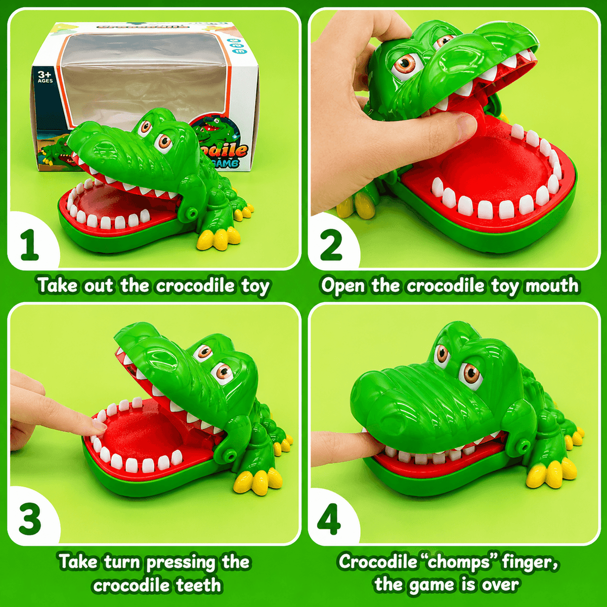 Crocodile Biting Finger Teeth Toys Game for Kids (8200B-1)