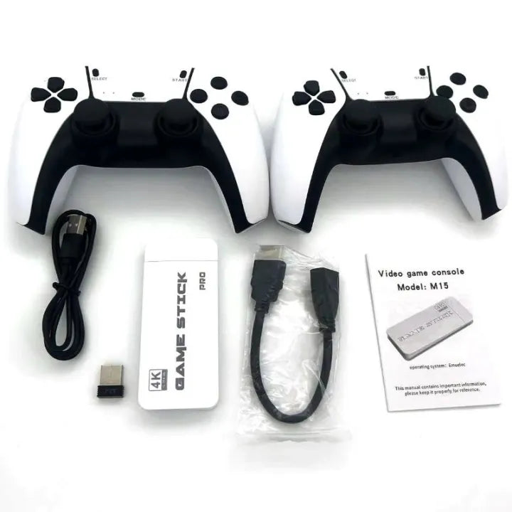 M15 4K Retro Game Stick with Dual Wireless Controllers