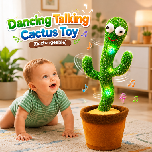 Dancing Talking Cactus Toy Rechargeable Interactive Musical Toy for Kids