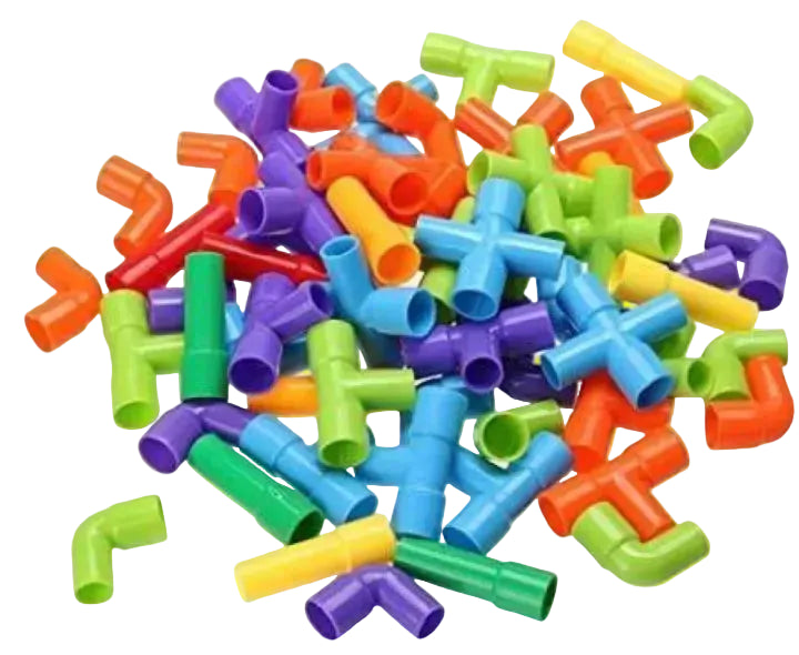 Colorful Creative Pipe Puzzle Building Blocks for Kids (5115AB)