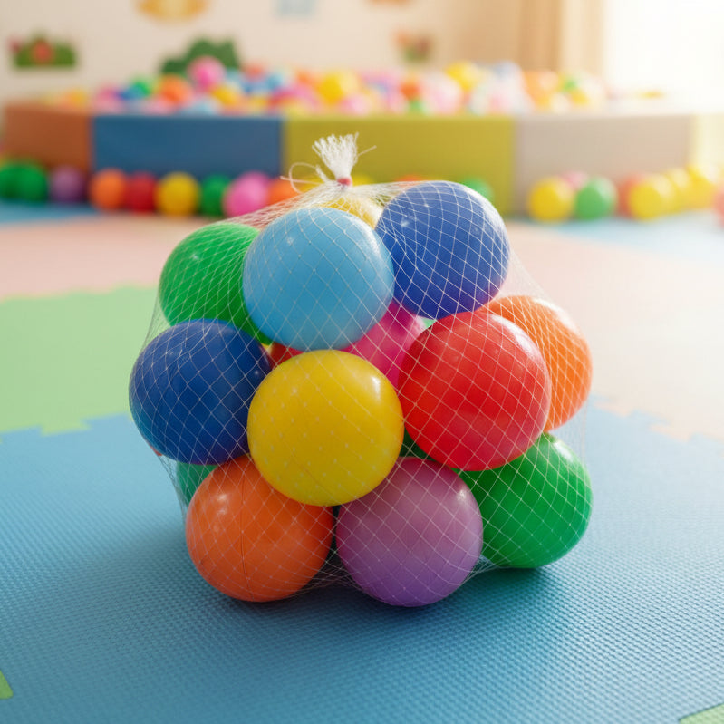 Kids Plastic Playing & Pool Balls Pack of 6 & 12 Random Color