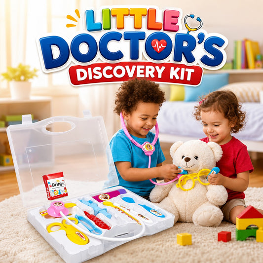 Doctor Set Briefcase Toy for Kids with Pretend Play Medical Accessories