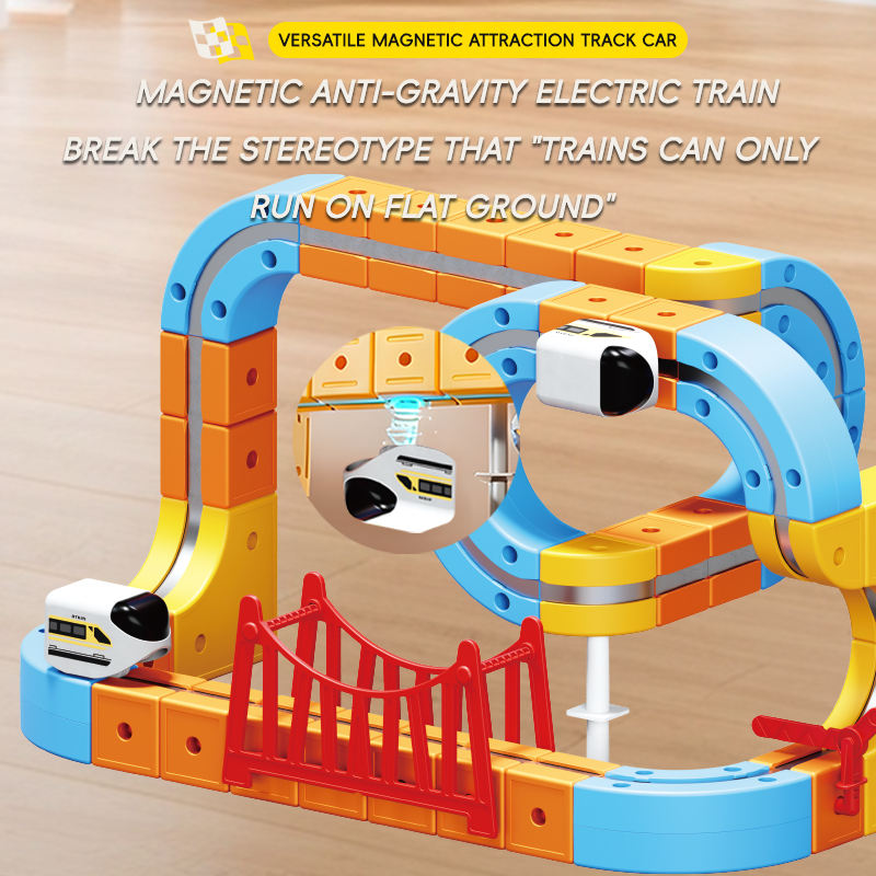 Magnetic Rail Electric Train Set for Kids - 67 Pcs (GD10)