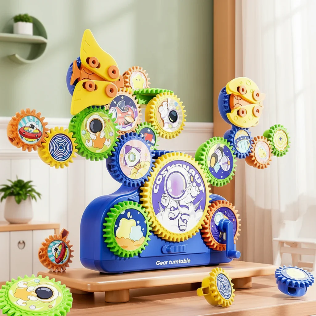 Gear Building Electric & Manual Engineering Learning Blocks for Kids (217)