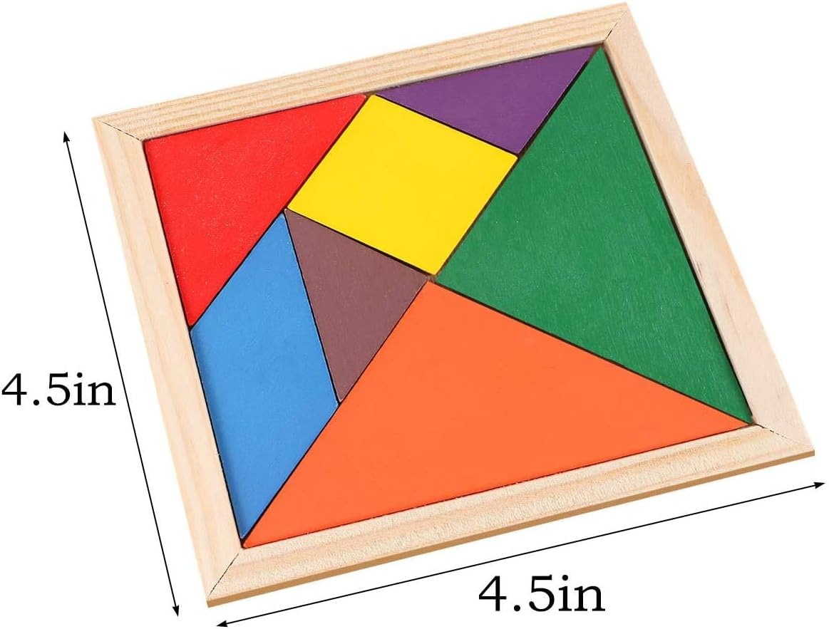 Wooden Tangram Intelligence Puzzle For Kids (2025-49)