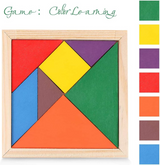 Wooden Tangram Intelligence Puzzle For Kids (2025-49)