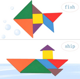 Wooden Tangram Intelligence Puzzle For Kids (2025-49)