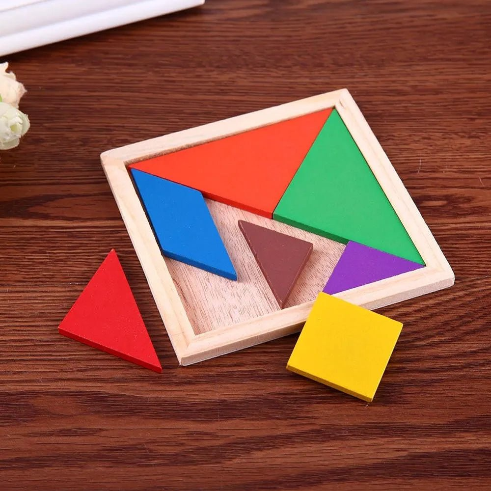 Wooden Tangram Intelligence Puzzle For Kids (2025-49)