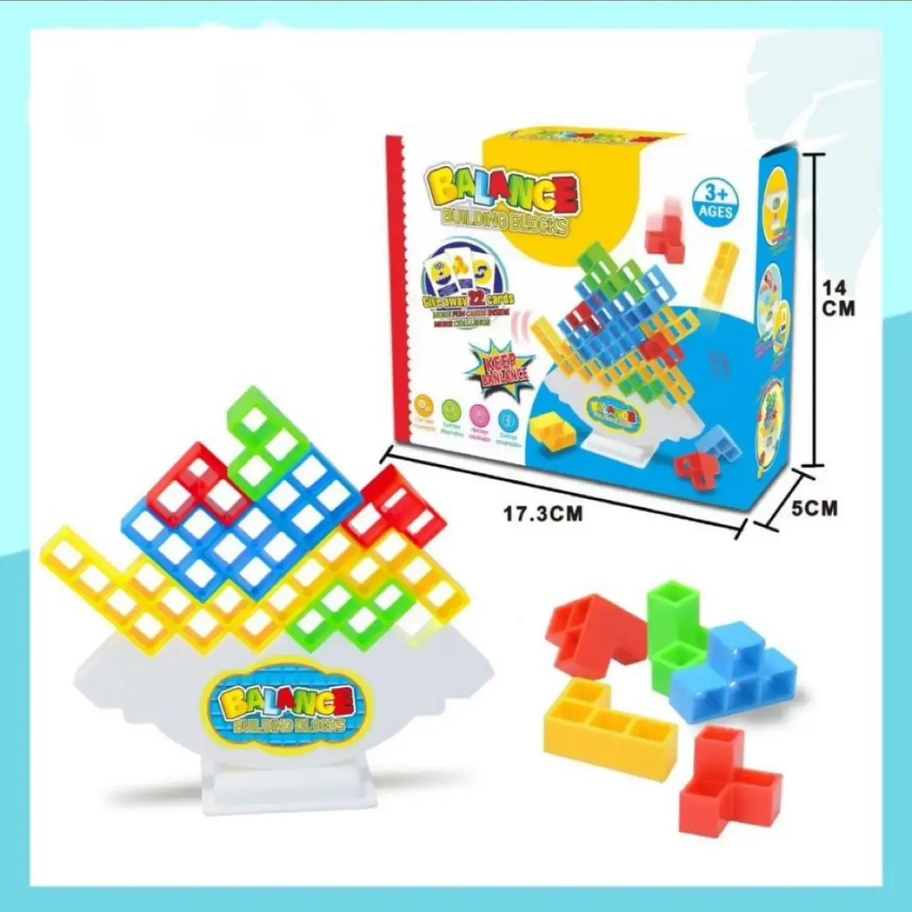 Tetra Balance Building Blocks Puzzle Game for Kids (333-9)