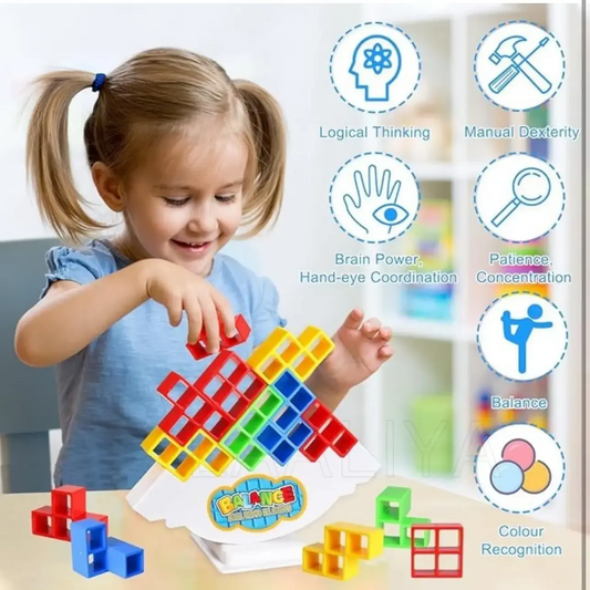 Tetra Balance Building Blocks Puzzle Game for Kids