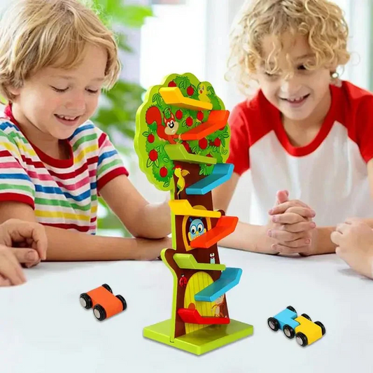 Wooden Car Ramp Toy for Kids
