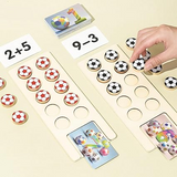 Children Wooden Puzzle Football Mathematics Teaching Game (2025-17)