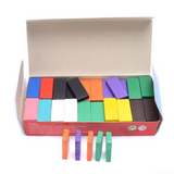 Rainbow Cascade Wooden Domino Bricks Set (2025-52)