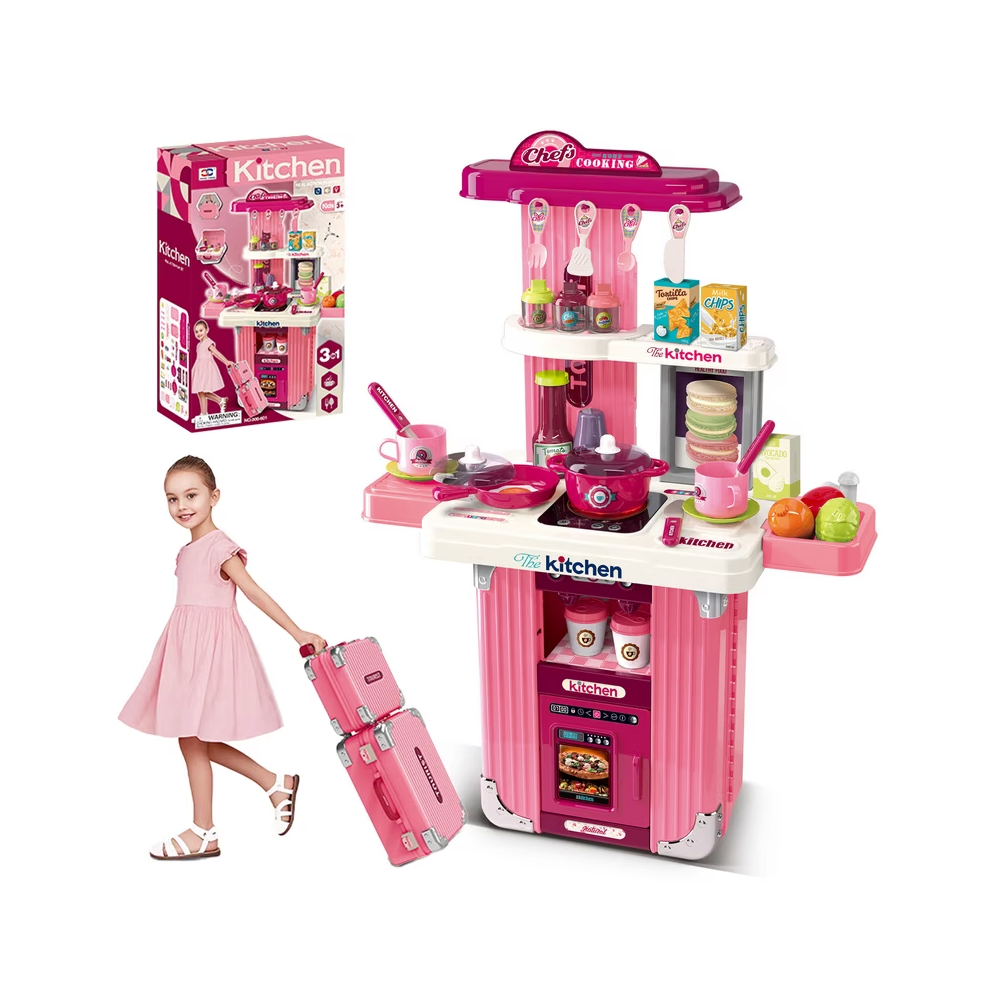 Kitchen Trolley Case Set Pretend Play for Kids (008-601A)
