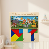 3 in 1 DIY Puzzle Board Game For Kids (2025-50)