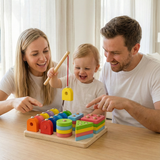 Wooden Magnetic Fishing & Shape Sorting Toy (2025-54)