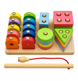 Wooden Magnetic Fishing & Shape Sorting Toy (2025-54)