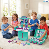 Doctor Trolley Medical Playset – Play Doctor Kit, Pretend Play Hospital Set (008-605A)