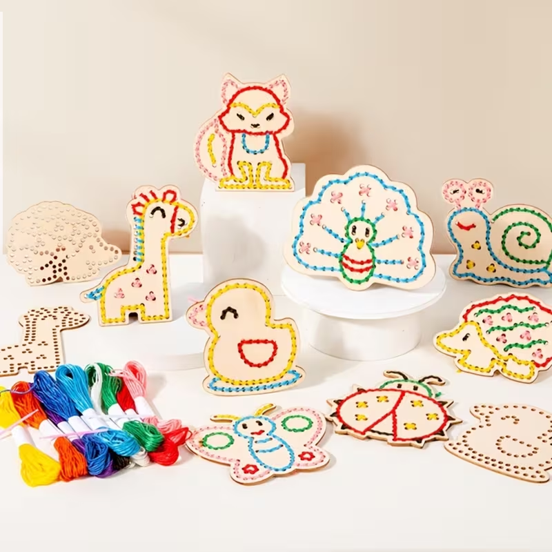 DIY Wooden Animal Cross Stitch Embroidery Kit (2025-29)