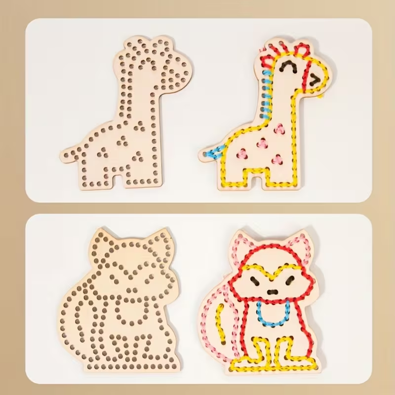 DIY Wooden Animal Cross Stitch Embroidery Kit (2025-29)
