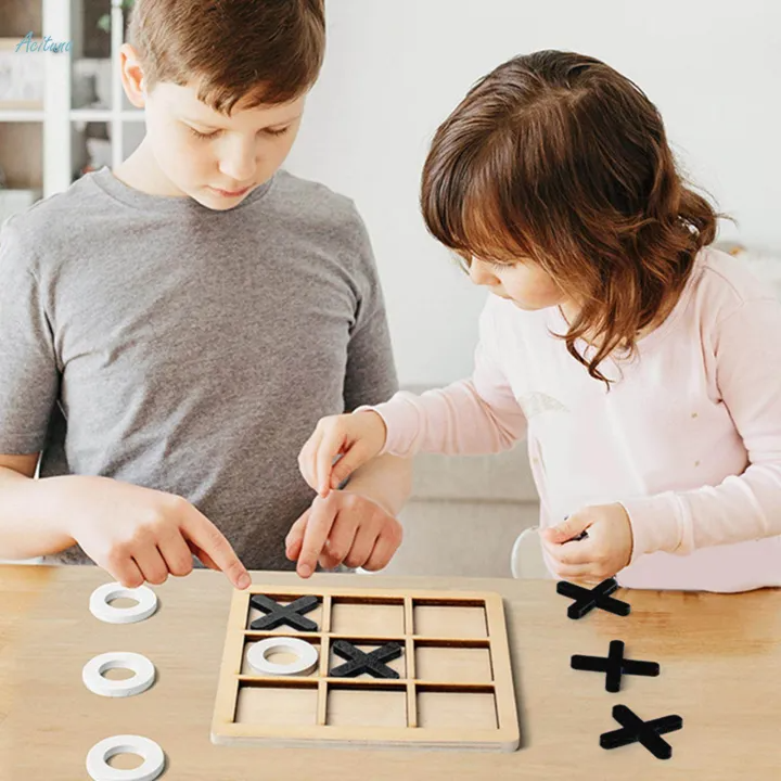 Wooden Tic-Tac-Toe Puzzle Game (2025-48)