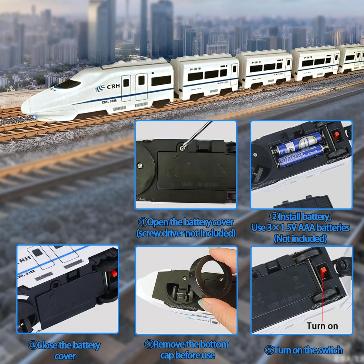 Electric RC Train Toy for Kids (995)