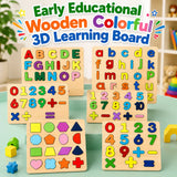 Early Educational Wooden Colorful 3D Learning Board (XY-5624)