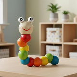 Flexible Wooden Caterpillar Twist Toy for Kids (2025-55)