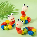 Flexible Wooden Caterpillar Twist Toy for Kids (2025-55)