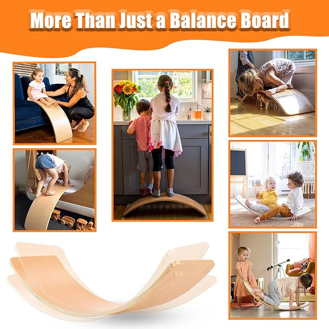 Wooden Wobble Balance Board for Kids (2025-26)