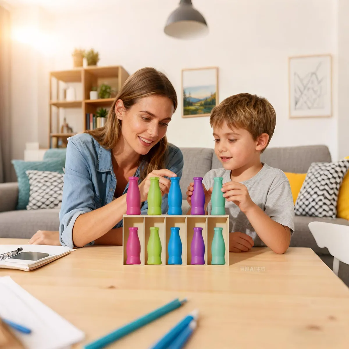 Color Matching Puzzle Bottles 