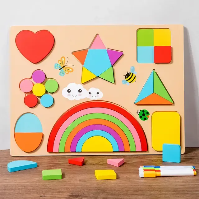 Color Sorting Puzzle for Kids in Pakistan | Wooden Learning Board Toy ...
