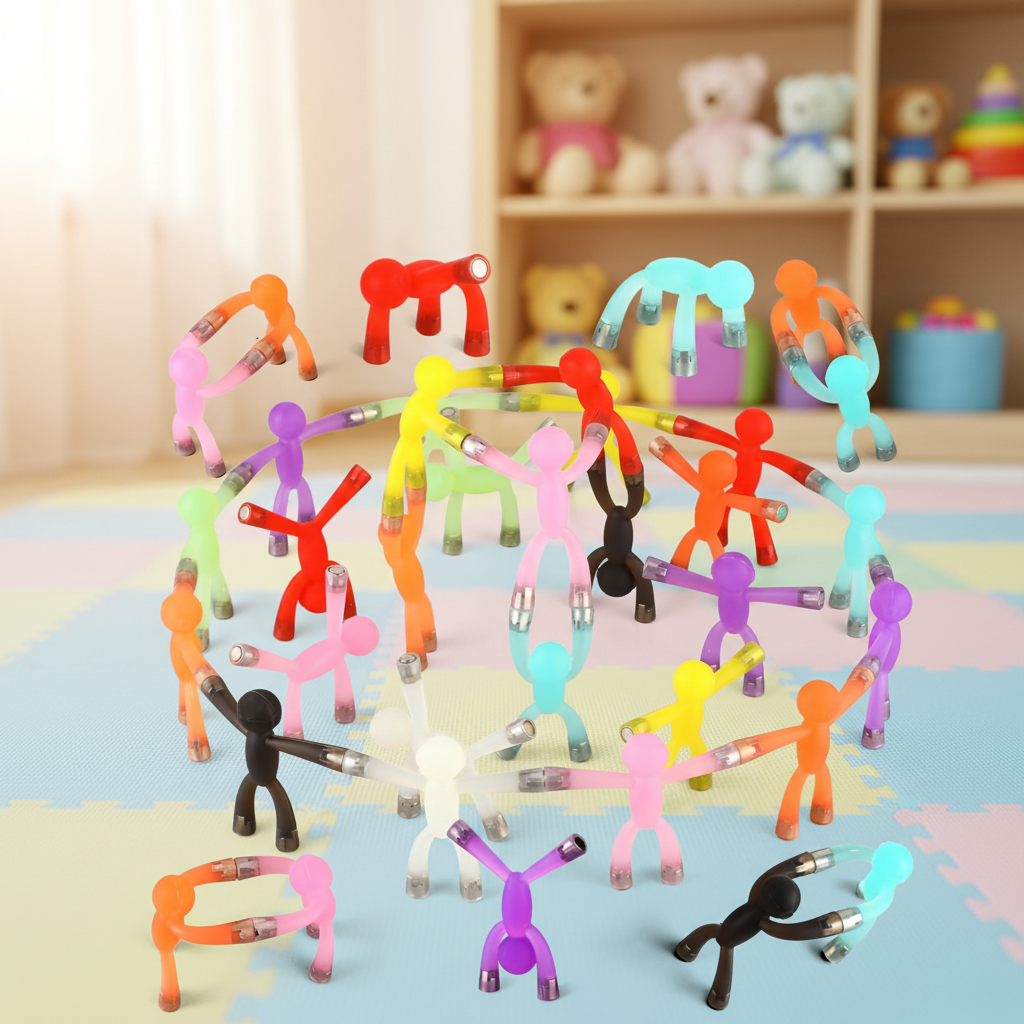 Colorful mini man fridge magnets - Toynix.pk